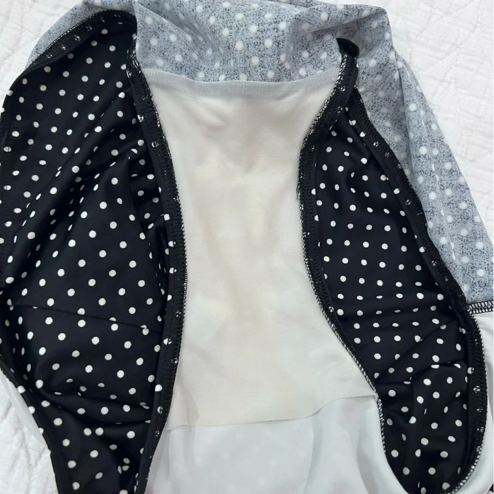 Freya Polka Dot Soft Cup Ruffled Halter One Piece Swimsuit Sz 36DD - Picture 5 of 5